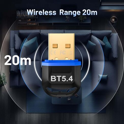 Bluetooth 5.4 USB Adapter for PC and Windows in Saudi Arabia