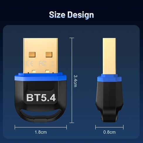 Bluetooth 5.4 USB Adapter for PC and Windows in Saudi Arabia