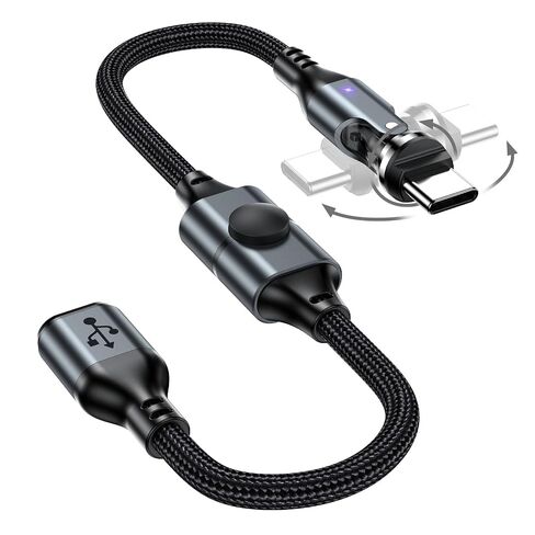 VAFOTON USB C Extension Cable with Switch/USB C Extender (PD240w/1ft) in Saudi Arabia