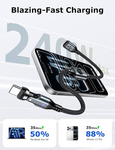 VAFOTON USB C Extension Cable with Switch/USB C Extender (PD240w/1ft) in Saudi Arabia