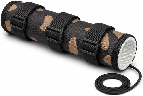 Suppressor Cover Wrap, 1000°F Heat Resistant Fiberglass Sleeve with Silicone Lining, Flame Retardant Microfiber Silencer Cover, Adjustable Protection Sleeve for 5/6/7/7.5/9 Inch in Saudi Arabia