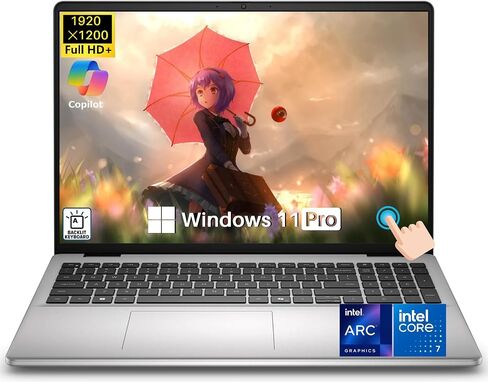 كمبيوتر محمول Dell 16 DC16251 يعمل باللمس، Intel 10-Core Core 7 150U (يصل إلى 5.4 جيجا هرتز)، شاشة 16 بوصة FHD+ IPS 300 Nits، ذاكرة وصول عشوائي DDR5 سعة 32 جيجابايت، 1 تيرابايت SSD، مساعد الطيار AI، بصمة الإصبع، لوحة مفاتيح بإضاءة خلفية، Wi-Fi 6E، Windows in Saudi Arabia