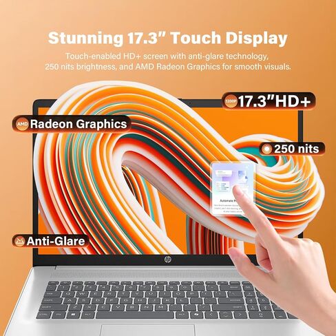 HP 17-inch Touchscreen Business Laptop, AMD Ryzen 5 7430U, 32GB RAM 1TB SSD in Saudi Arabia