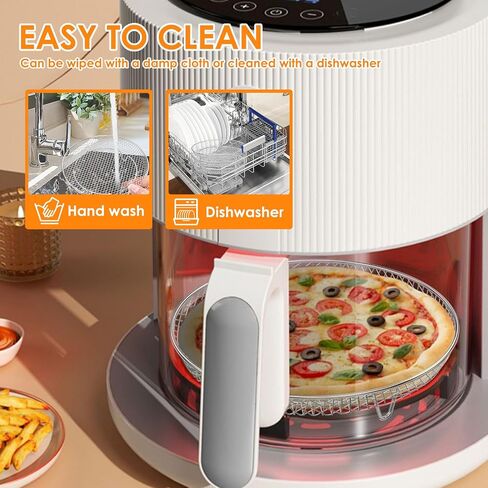 7.8 Inch Round Air Fryer Racks Accessories, 3-Layer Stackable Dehydrator Racks Stainless Steel Airfryer Basket Rack Air Fryer Accessories Fit for 4QT 6 QT Air Fryer in Saudi Arabia