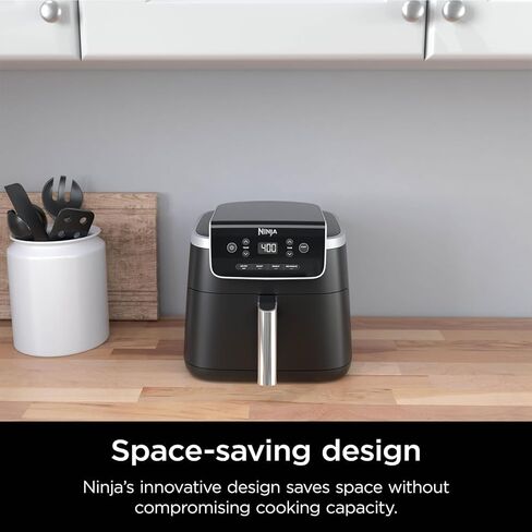 Ninja AF141 Air Fryer Pro 4in1 5QT Air Crisp Technology Nonstick Basket (Renewed) Bundle with 2 YR CPS Enhanced Protection Pack in Saudi Arabia