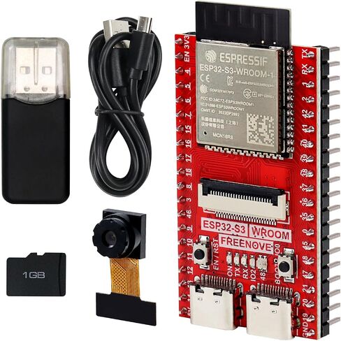 مجموعة لوحة الكاميرا Freenove ESP32 ESP32-S3 (فلاش 16 ميجابايت) مع بطاقة 1 جيجابايت in Saudi Arabia