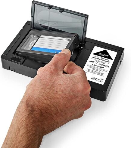 Nedis VHS Converter - Conversion: VHS-C to VHS - Plug and Play - Black in Saudi Arabia