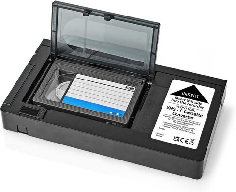 Nedis VHS Converter - Conversion: VHS-C to VHS - Plug and Play - Black in Saudi Arabia