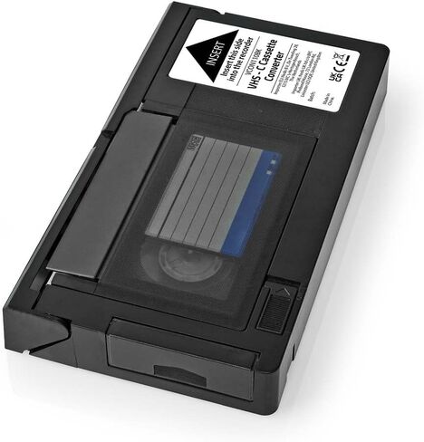 Nedis VHS Converter - Conversion: VHS-C to VHS - Plug and Play - Black in Saudi Arabia