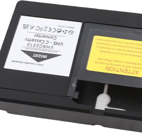 Fabater VHS C Adapter, Motorized Battery Operated Compact One Touch Control VHS Player for C and Tapes, Cassette Adapter with Electric Mechanism for Camcorders and Home in Saudi Arabia
