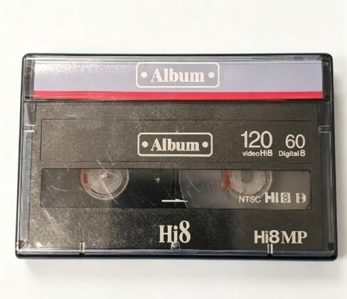 MP120 Blank D8 Hi8 Tape, Universal Compatibility for D8 & Hi8 Equipment, Supports Video and Audio Recording in Saudi Arabia