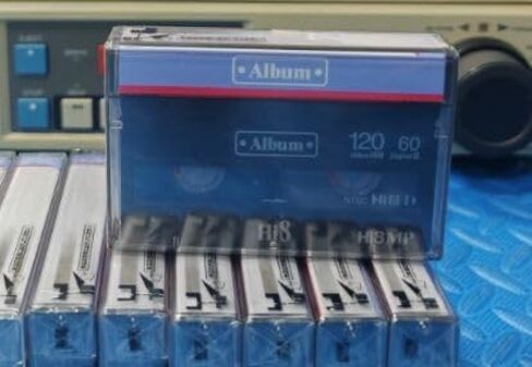 MP120 Blank D8 Hi8 Tape, Universal Compatibility for D8 & Hi8 Equipment, Supports Video and Audio Recording in Saudi Arabia