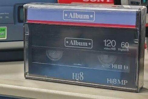 MP120 Blank D8 Hi8 Tape, Universal Compatibility for D8 & Hi8 Equipment, Supports Video and Audio Recording in Saudi Arabia