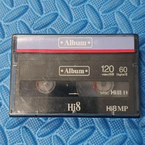 MP120 Blank D8 Hi8 Tape, Universal Compatibility for D8 & Hi8 Equipment, Supports Video and Audio Recording in Saudi Arabia