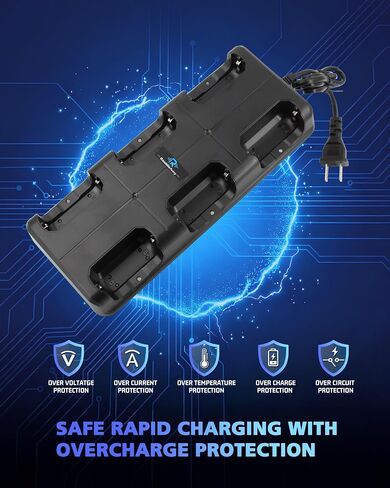 6-Way Multi-Unit Charger for Retevis RT22 RT22S WLN KD-C1 Zastone X6 NKTECH NK-U1 Zeadio ZS-B1 Luiton LT-316 Radtel RT-10 Walkie Talkie and Battery in Saudi Arabia