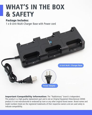 6-Way Multi-Unit Charger for Retevis RT22 RT22S WLN KD-C1 Zastone X6 NKTECH NK-U1 Zeadio ZS-B1 Luiton LT-316 Radtel RT-10 Walkie Talkie and Battery in Saudi Arabia