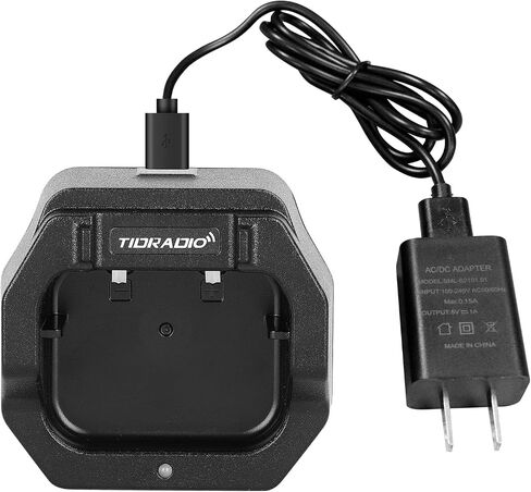 شاحن سطح المكتب TIDRADIO M15 لأجهزة الاتصال اللاسلكي السريع TD-M15/G18 PoC، قاعدة شحن راديو ثنائية الاتجاه مع مؤشر LED، حامل شحن سريع USB-C in Saudi Arabia