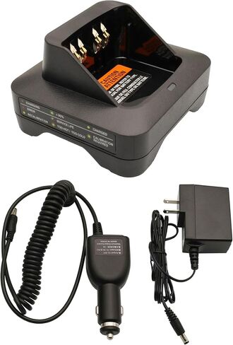 NTN8831 Rapid Charger DC 12V/24V Car Charger Compatible for Motorola XTS1500 XTS2500 XTS3000 XTS5000 PR1500 MT2000 MTS2000 HT1000 GP900 GP1200 NTN9858 NTN8923 NTN7143 Battery in Saudi Arabia