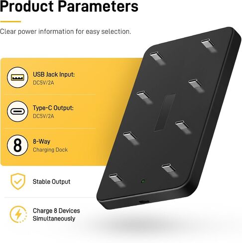 8-Slot USB-C Charging Dock for Two-Way Radios & Small Devices in Saudi Arabia
