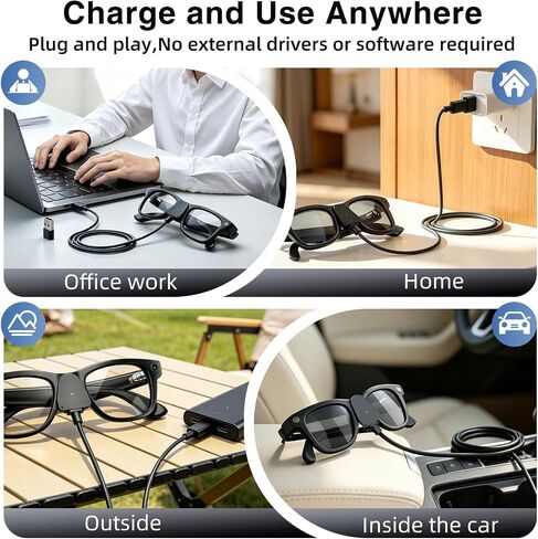 2Pack Charging Adapter Cable with USB C&A for Ray Ban Meta Glasses Charger in Saudi Arabia