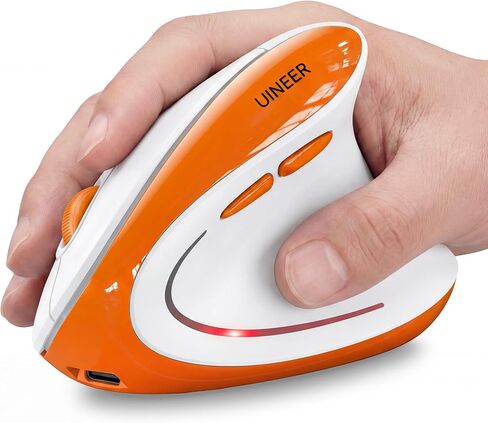 Uineer Ergonomic Vertical Mouse, Tri-Mode Wireless, Rechargeable, 4 DPI in Saudi Arabia