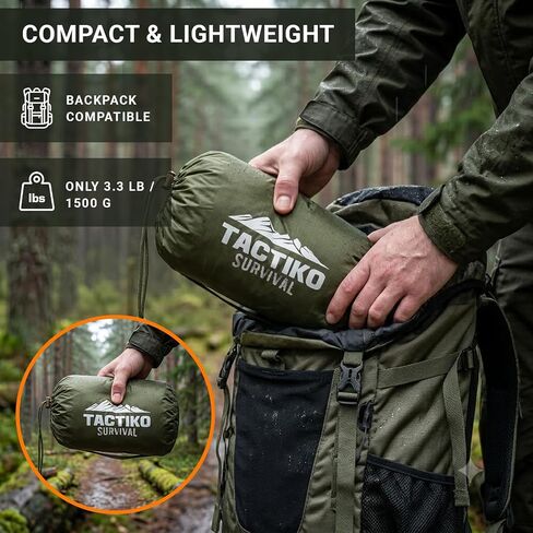 Tactiko Survival 10 x 10 Ft Camping Tarp | Waterproof Shelter for Backpacking & Hiking in Saudi Arabia