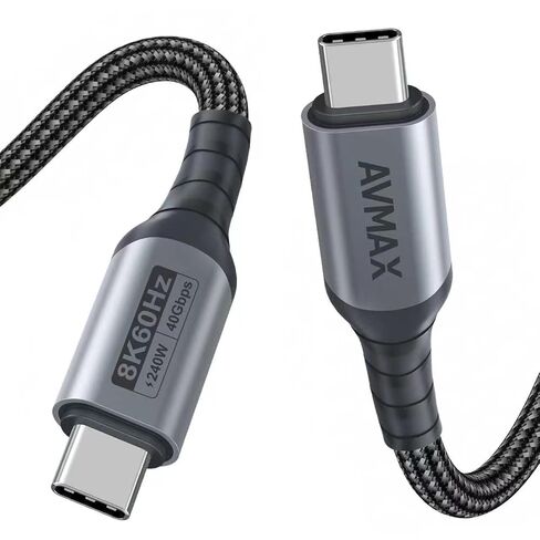 AVMAX 240W USB C Cable 40Gbps USB C to USB C Cable 40Gbps 6.6Feet in Saudi Arabia
