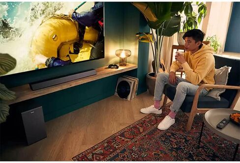 Philips B7305 2.1 Channel 300 Watts Dolby Audio Performance Soundbar Speaker with Wireless Subwoofer, HDMI ARC (TAB7305) in Saudi Arabia