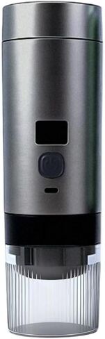 Portable Electric Coffee Rechargeable Electric Coffee Adjustable for Journeyers, Array, Gray in Saudi Arabia