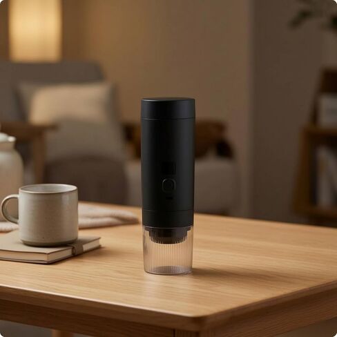 Portable Electric Coffee Rechargeable Electric Coffee Adjustable for Journeyers, Array, Gray in Saudi Arabia