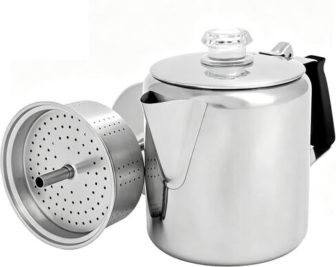 65206 6-Cup Stainless Steel Percolator Fits For Gsi Outdoors Glacier in Saudi Arabia
