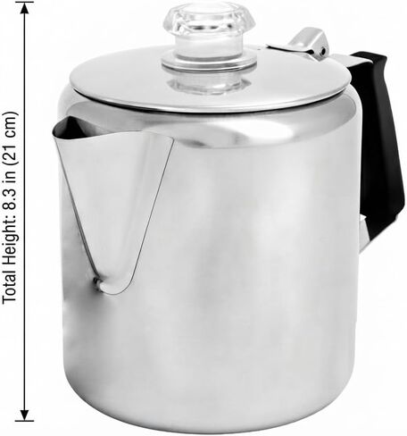 65206 6-Cup Stainless Steel Percolator Fits For Gsi Outdoors Glacier in Saudi Arabia