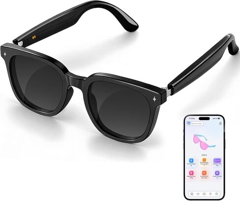 Smart Bluetooth Glasses for Men Women, AI Glasses with Open Ear Audio in Saudi Arabia
