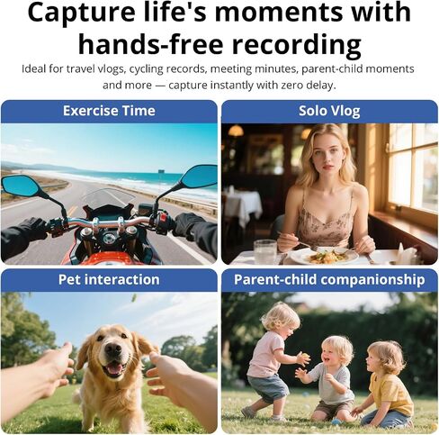 AI Smart Glasses: 8MP stabilized Camera, 30+ Language Real-time Translation, ChatGPT AI, Object Recognition, 300mAh, Type-C, 2 Lenses, BT6.0 Open-Ear Audio. for vlog, Travel & Business. in Saudi Arabia