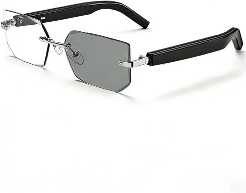 Bluetooth Audio Smart Glasses, Blue Light Glasses for Women Men, Open Ear Sound Mic & Speakers, Magnetic Charging, Color-Changing Polarized Sunglasses Lenses, Voice Assistant (Change) in Saudi Arabia