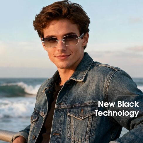 Bluetooth Audio Smart Glasses, Blue Light Glasses for Women Men, Open Ear Sound Mic & Speakers, Magnetic Charging, Color-Changing Polarized Sunglasses Lenses, Voice Assistant (Change) in Saudi Arabia