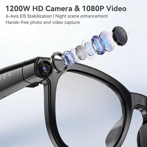 Vistefly AI Smart Glasses with Camera 12MP in Saudi Arabia