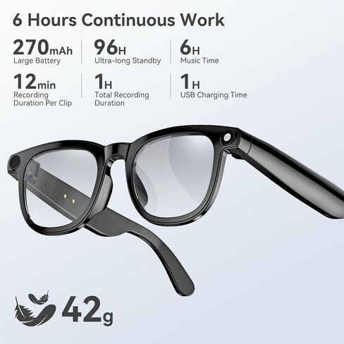 Vistefly AI Smart Glasses with Camera 12MP in Saudi Arabia