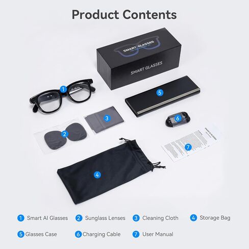 Vistefly AI Smart Glasses with Camera 12MP in Saudi Arabia