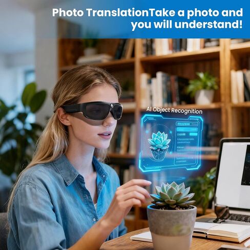 Smart Glasses with Camera Bluetooth Ai Recording Sunglasses for men women | Camera Glasses Video Recording 156 Languages Free Translation wearable tech safety glasses with speakers for Meeting,Travel in Kuwait
