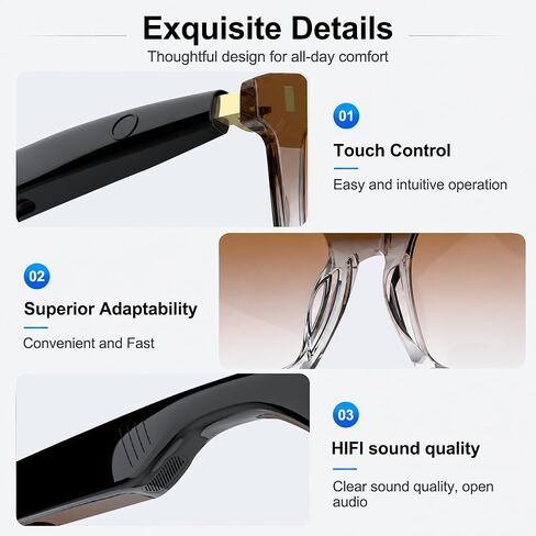 BT Smart Glasses for Women – Open-Ear Sunglasses with Speakers in Saudi Arabia