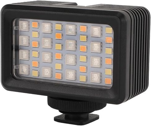 ضوء فيديو RGB LED، 40 مترًا 2700 كلفن إلى 5600 كلفن، ضوء كاميرا LED قابل للتعديل تحت الماء، إضاءة تصوير محمولة مع وضع ألوان RGB و40 خرزة للبث المباشر in Saudi Arabia