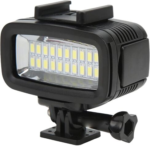Rosvola Underwater LED Light, IPX8 40m Deep Dive 700LM High Brightness Light, Flicker Lighting for OSMO Action OneX2, 247g (Black) in Saudi Arabia