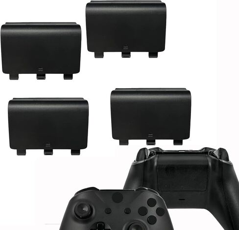 4 Pack Battery Cover for Xbox One&One S/X Controller Cover, Replacement Battery Back Cover for Xbox One S/X,Controller,Battery Back Shell Covers for Xbox One Controller[NOT for Xbox Series X/S] in Saudi Arabia