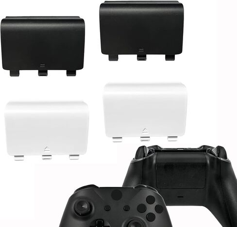 4 Pack Battery Cover for Xbox One&One S/X Controller Cover, Replacement Battery Back Cover for Xbox One S/X,Controller,Battery Back Shell Covers for Xbox One Controller[NOT for Xbox Series X/S] in Saudi Arabia