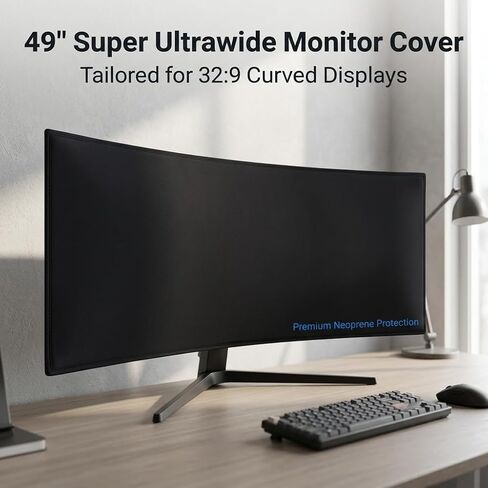 غطاء شاشة منحني 49 بوصة من النيوبرين لهاتف Samsung Odyssey G9 LG ASUS MSI in Saudi Arabia