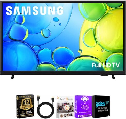 حزمة تلفزيون سامسونج الذكية 40 بوصة بدقة FHD مع كابل HDMI، ضمان CPS لمدة 12 شهرًا in Saudi Arabia