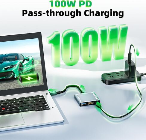 محول USB C إلى DisplayPort 8K 60 هرتز، التوصيل والتشغيل، دعم وضع DP ALT in Saudi Arabia