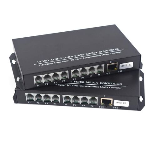 2 x RJ11 Telephone and 10/100 Mbps Ethernet Over Fiber Converter - POTS to Fiber Optic Extender, Universal Single Mode up to 20Km(12.4 mi) and Multimode 500m(0.31 mi), A Pair. in Saudi Arabia