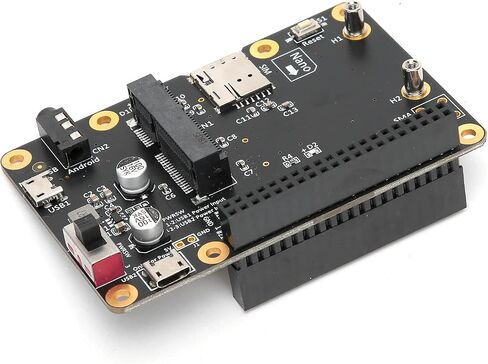 ASHATA 3G/4G LTE Base Hat for 4/3/2/B+ Module, PCLaptopComputer Board to USB, Built in Nano SIM Card Socket,Clipin Mini PCIE Socket in Saudi Arabia